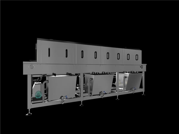 廠家洗箱機，蔬菜箱洗箱機，超市周轉(zhuǎn)箱，飲料箱清洗機