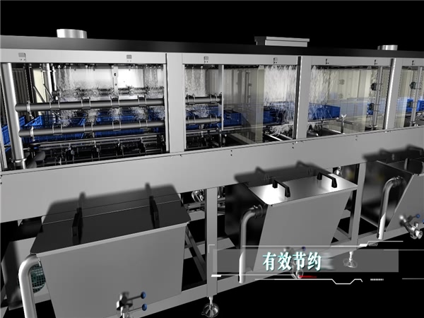 全自動(dòng)洗框機(jī)直銷(xiāo)，周轉(zhuǎn)箱清洗機(jī)，食品專(zhuān)用消毒洗筐機(jī)