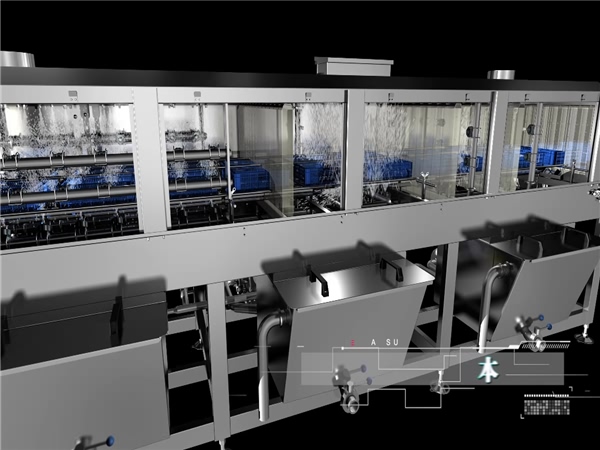 周轉(zhuǎn)箱清洗機，廠家直供，周轉(zhuǎn)箱清洗機，價格合理